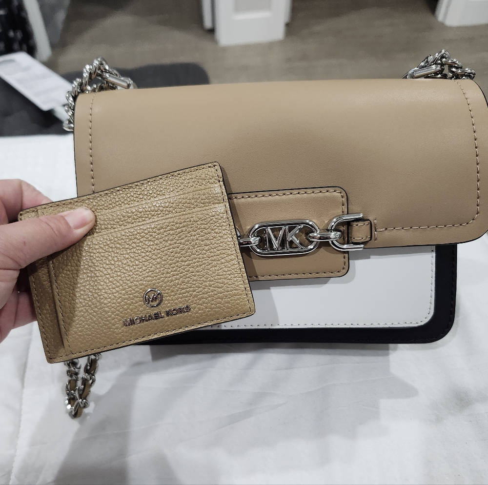 Michael Kors Tan and Black Women's Bag